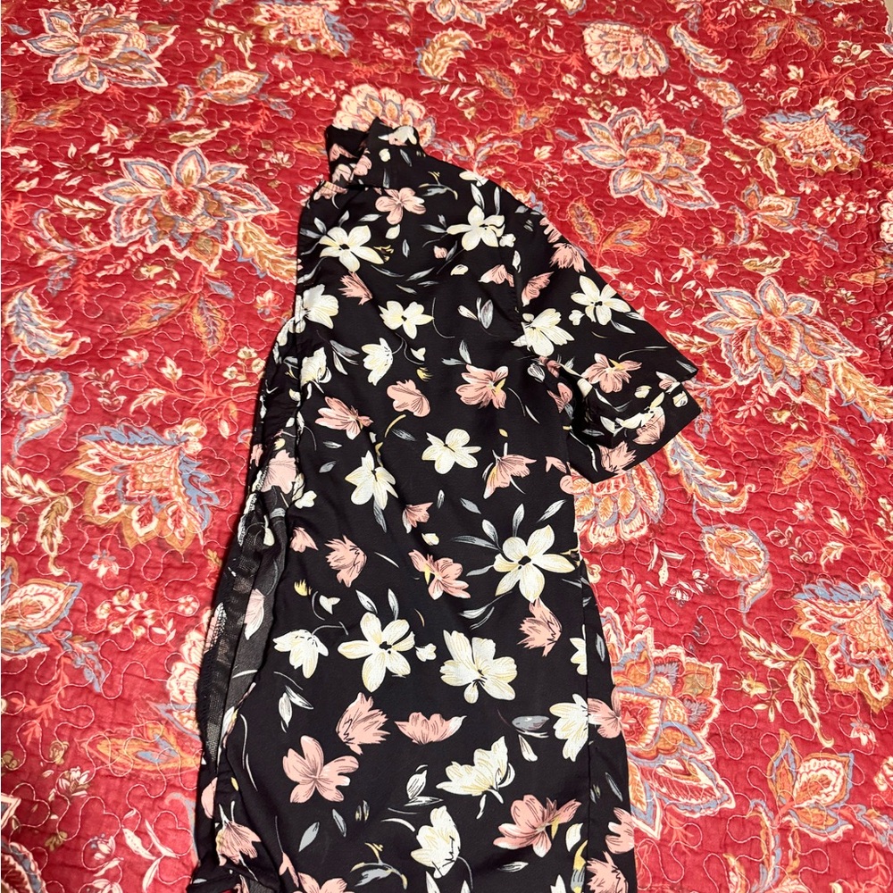 Floral Black shirt